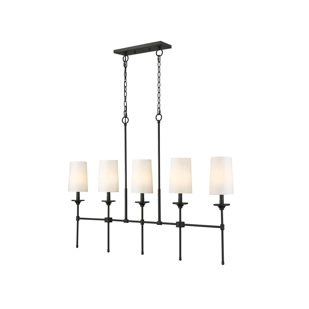 Verinyra Lustre Linéaire Laiton Tissu Vintage Industriel