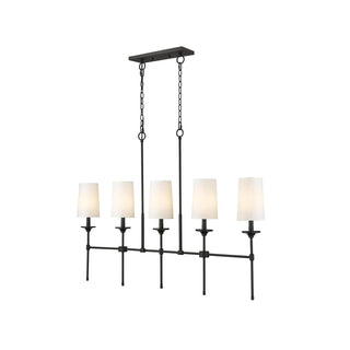 Verinyra Lustre Linéaire Laiton Tissu Vintage Industriel