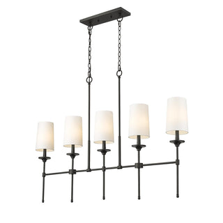 Verinyra Lustre Linéaire Laiton Tissu Vintage Industriel