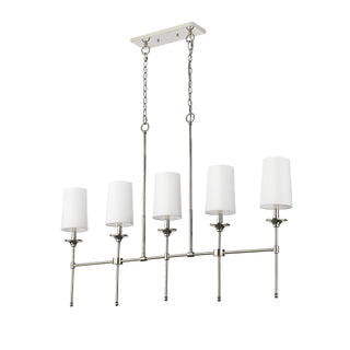 Verinyra Lustre Linéaire Laiton Tissu Vintage Industriel