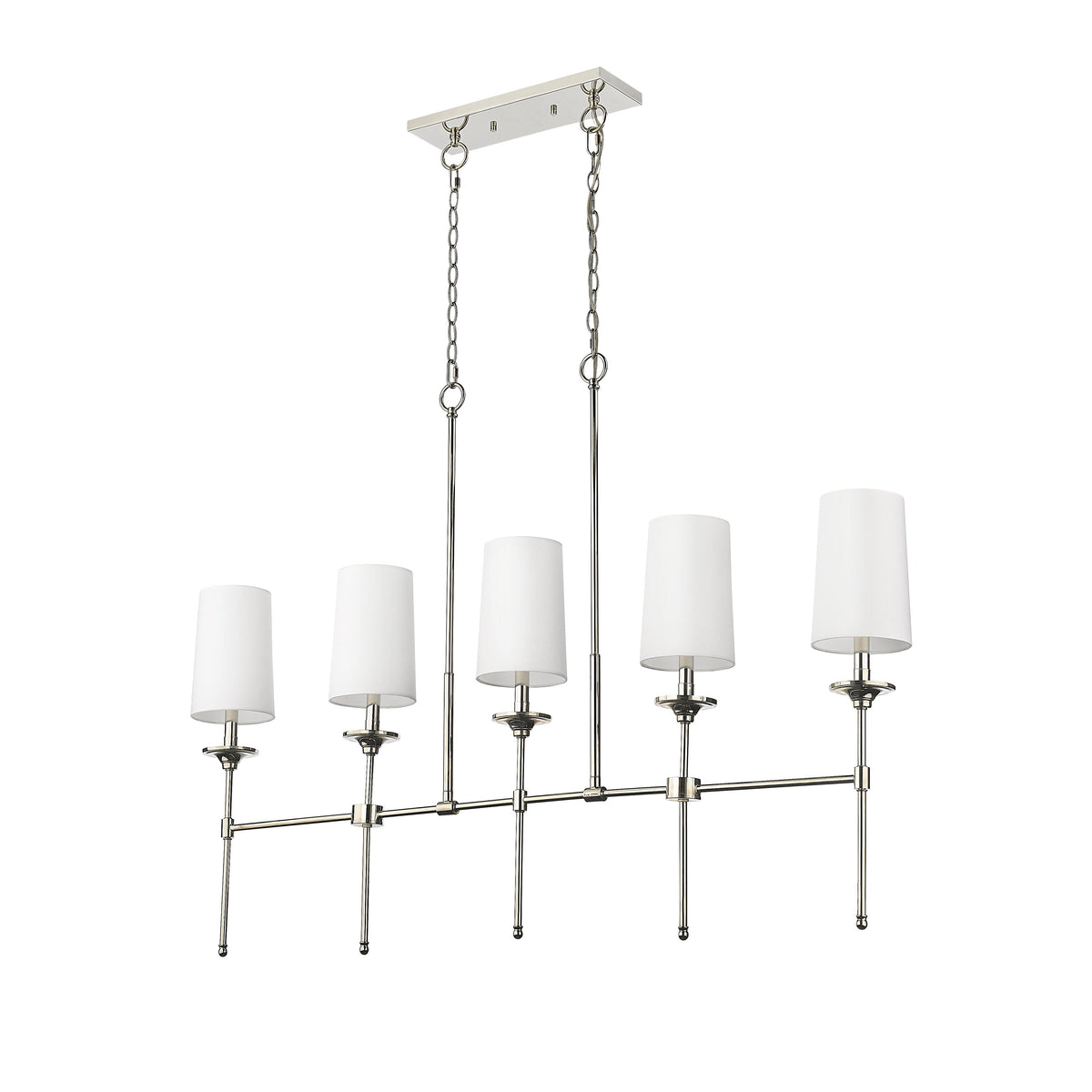 Verinyra Lustre Linéaire Laiton Tissu Vintage Industriel