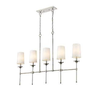 Verinyra Lustre Linéaire Laiton Tissu Vintage Industriel
