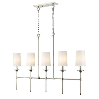 Verinyra Lustre Linéaire Laiton Tissu Vintage Industriel