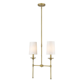 Verinyra Lustre Linéaire Laiton Tissu Vintage Industriel