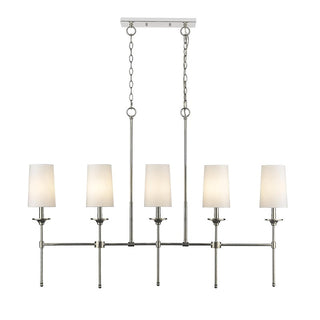 Verinyra Lustre Linéaire Laiton Tissu Vintage Industriel