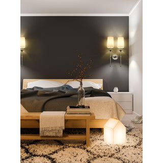 Esileth Applique Murale Laiton Tissu Vintage-Luire
