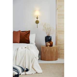 Esileth Applique Murale Laiton Tissu Vintage-Luire