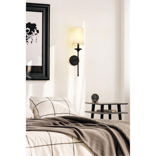 Esileth Applique Murale Laiton Tissu Vintage-Luire