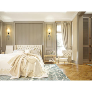 Esileth Applique Murale Laiton Tissu Vintage-Luire