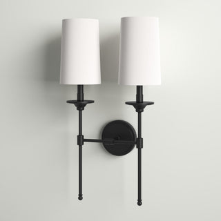 Esileth Applique Murale Laiton Tissu Vintage-Luire