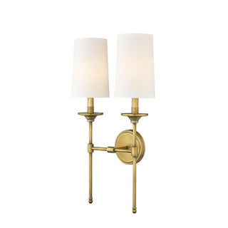 Esileth Applique Murale Laiton Tissu Vintage-Luire