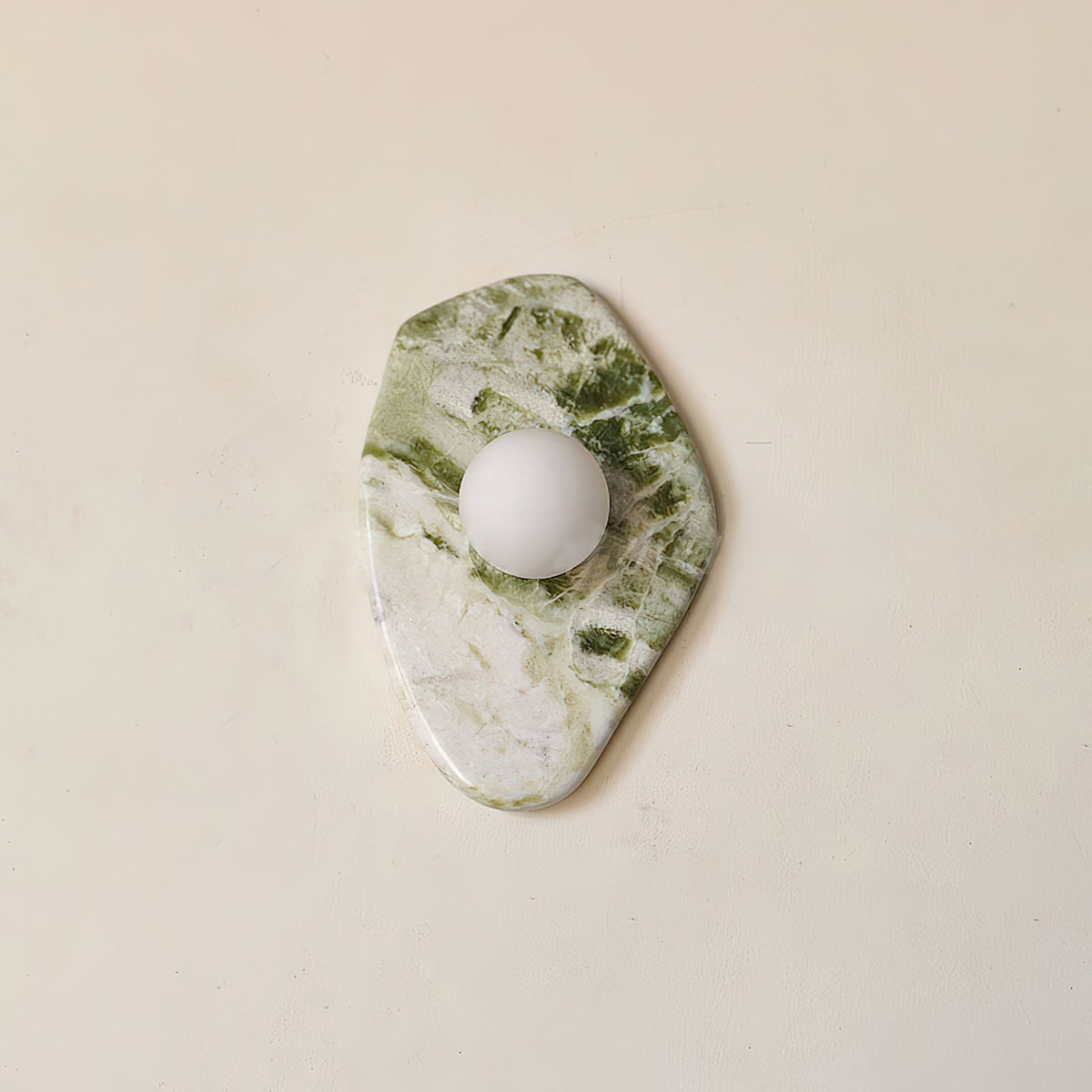 Gavira Applique Murale en Marbre Vert et Verre