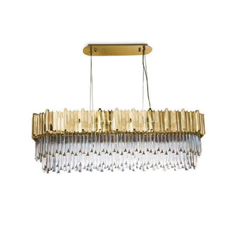 Lustra Lustre Or Cristal Doré