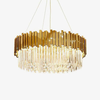 Lustra Lustre Or Cristal Doré