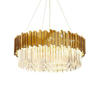 Lustra Lustre Or Cristal Doré