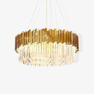 Lustra Lustre Or Cristal Doré