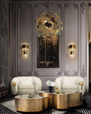 Vevyniel Postmoderne Luxe Empire Cristal Applique Murale-Luire