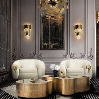 Vevyniel Postmoderne Luxe Empire Cristal Applique Murale-Luire