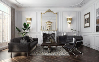 Vevyniel Postmoderne Luxe Empire Cristal Applique Murale-Luire