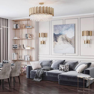 Vevyniel Postmoderne Luxe Empire Cristal Applique Murale-Luire