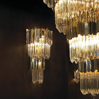 Lustra Lustre Or Cristal Doré