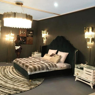 Lustra Lustre Or Cristal Doré