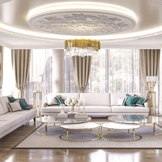 Lustra Lustre Or Cristal Doré