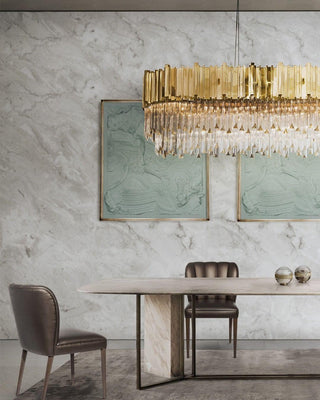 Lustra Lustre Or Cristal Doré