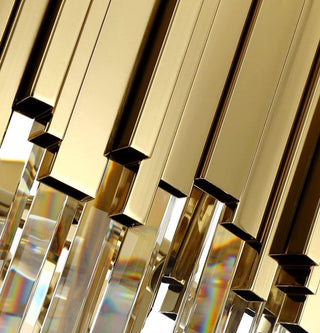 Lustra Lustre Or Cristal Doré