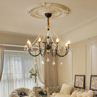 Cisoren Lustre Postmoderne de Luxe en Cristal et Perles