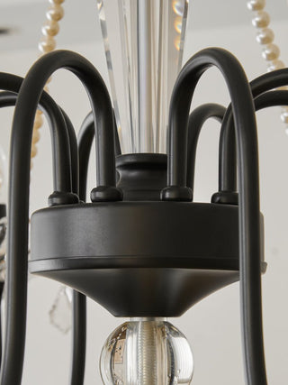 Cisoren Lustre Postmoderne de Luxe en Cristal et Perles