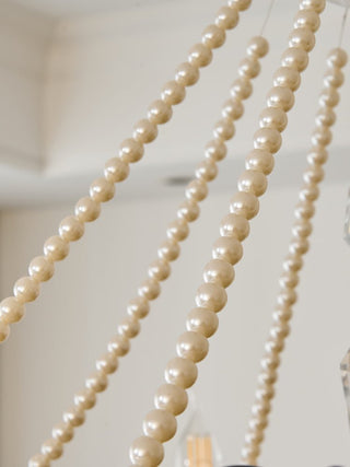Cisoren Lustre Postmoderne de Luxe en Cristal et Perles