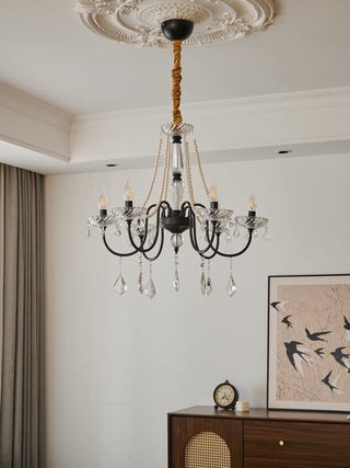 Cisoren Lustre Postmoderne de Luxe en Cristal et Perles