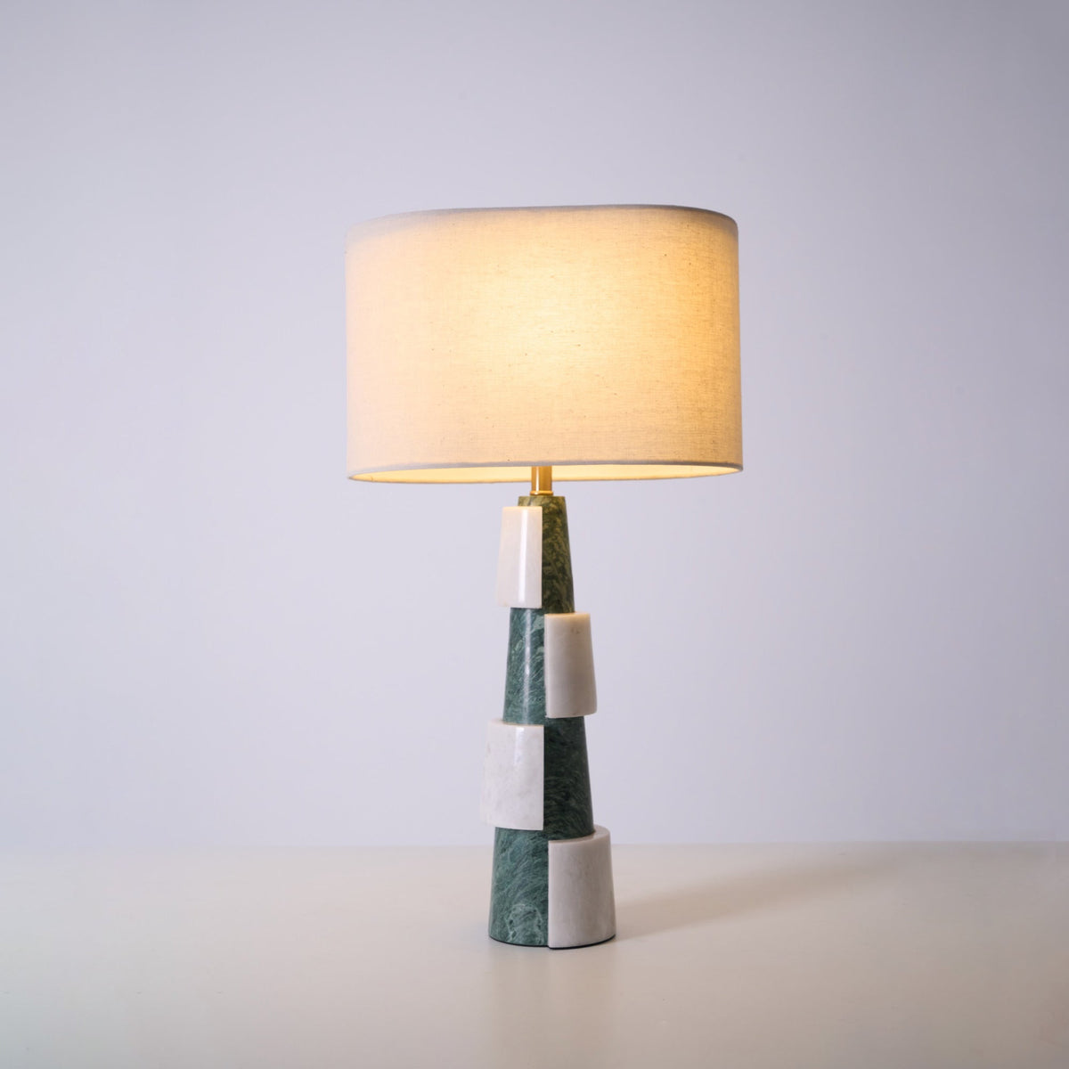 Obelisk Lampe de Table en Marbre