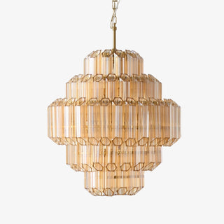 Aurora Lustre Aurum Cascade en Verre de Murano