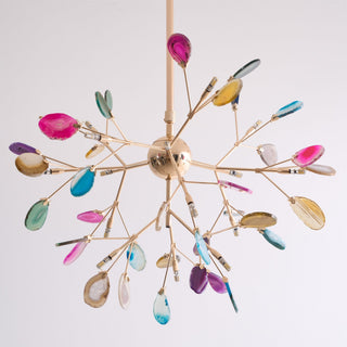 Agate Lustre à Branches Multicolores