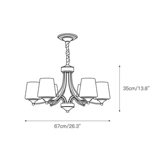 Ulrinara Lustre Laiton Verre Luxe Postmoderne Salon