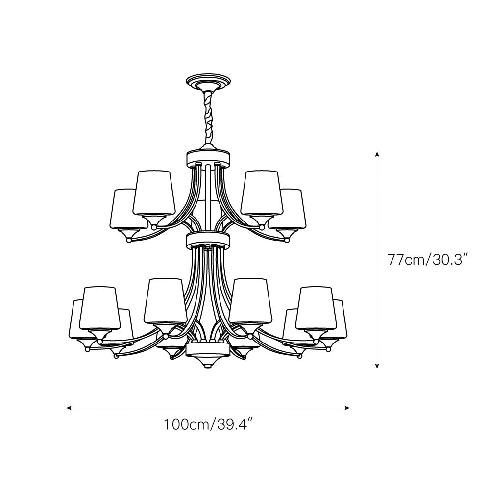 Ulrinara Lustre Laiton Verre Luxe Postmoderne Salon