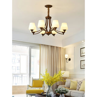 Ulrinara Lustre Laiton Verre Luxe Postmoderne Salon