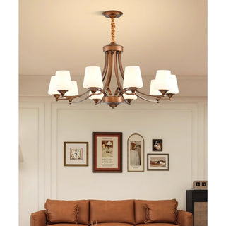 Ulrinara Lustre Laiton Verre Luxe Postmoderne Salon