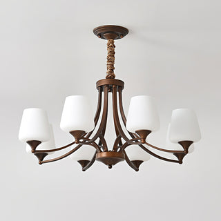 Ulrinara Lustre Laiton Verre Luxe Postmoderne Salon
