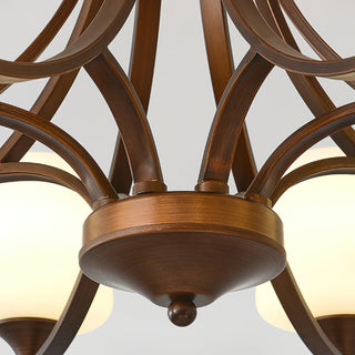 Ulrinara Lustre Laiton Verre Luxe Postmoderne Salon