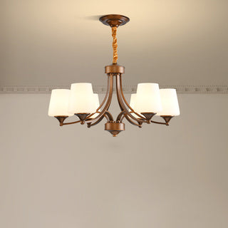 Ulrinara Lustre Laiton Verre Luxe Postmoderne Salon