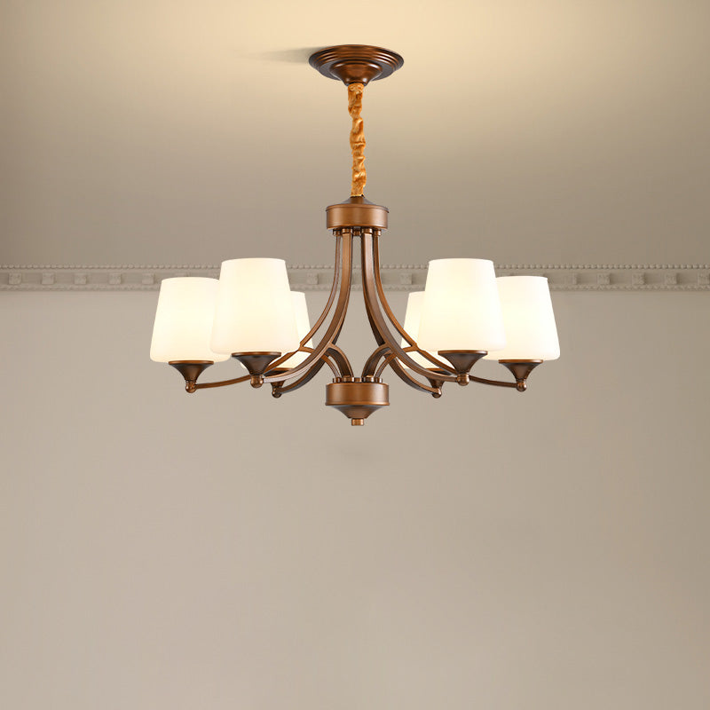 Ulrinara Lustre Laiton Verre Luxe Postmoderne Salon