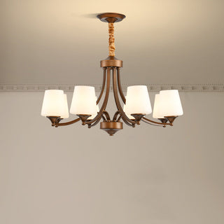Ulrinara Lustre Laiton Verre Luxe Postmoderne Salon