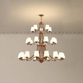 Ulrinara Lustre Laiton Verre Luxe Postmoderne Salon