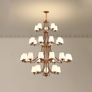 Ulrinara Lustre Laiton Verre Luxe Postmoderne Salon
