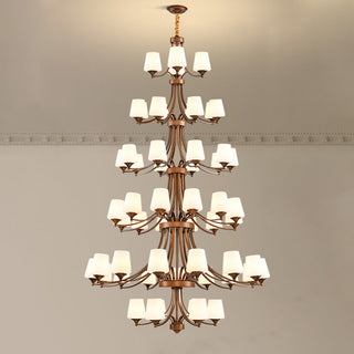 Ulrinara Lustre Laiton Verre Luxe Postmoderne Salon