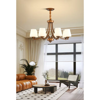 Ulrinara Lustre Laiton Verre Luxe Postmoderne Salon