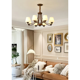 Ulrinara Lustre Laiton Verre Luxe Postmoderne Salon